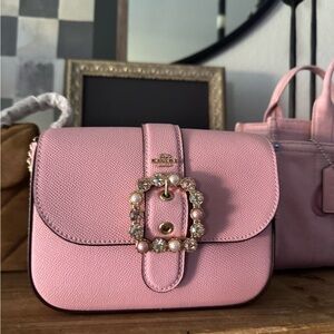 Coach Gemma crossbody bag with jeweled buckle